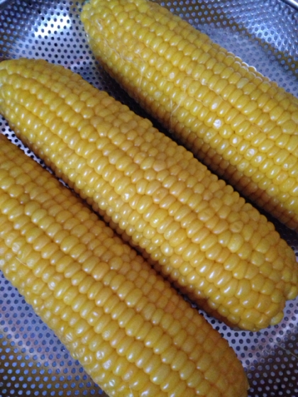 皮ごとレンジで！とうもろこし　子供も大好き