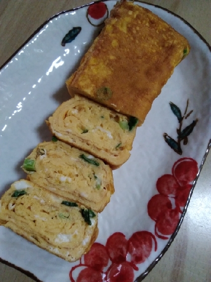 こんにちは(^-^)/
いつも美味しい料理のレシピありがとうございますm(_ _)m
こちらの玉子焼きも美味しかったです(^-^)
ご馳走様でした！