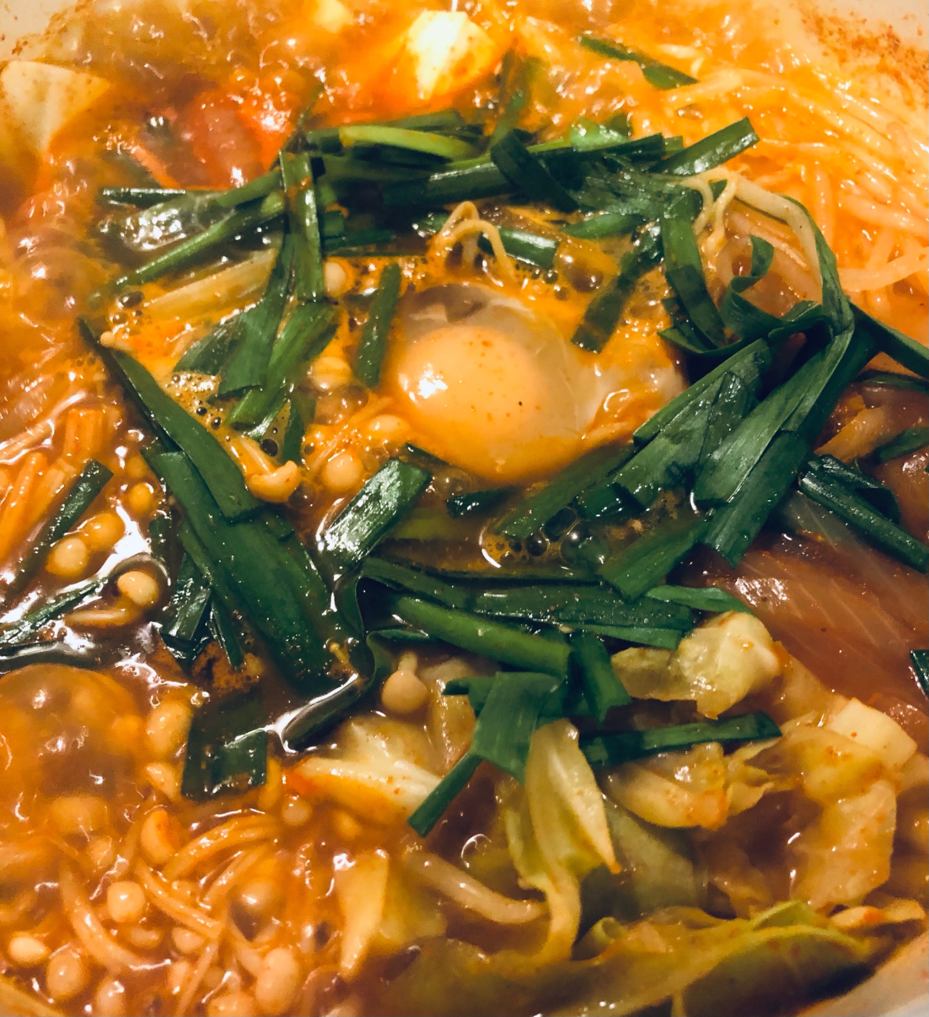 韓国風野菜たっぷり鍋ラーメン