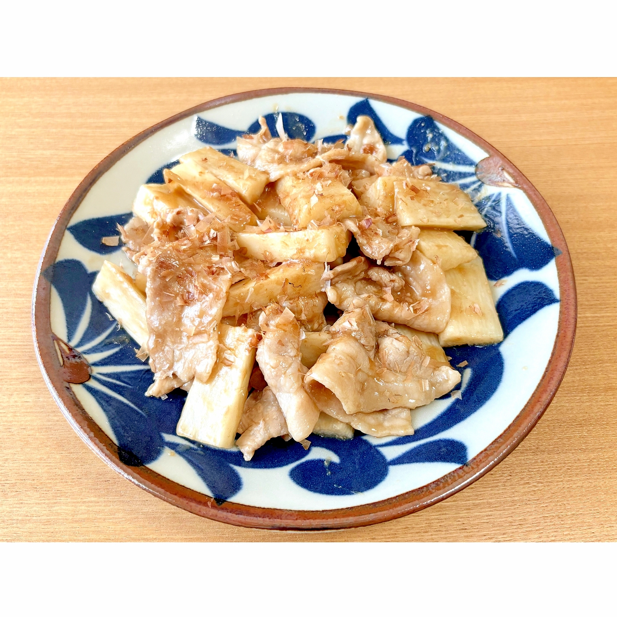 豚バラと長芋の梅炒め