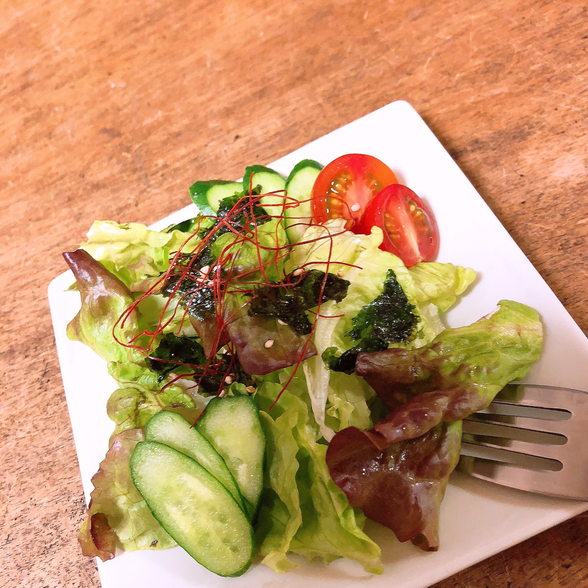 糸唐辛子入りチョレギサラダ レシピ 作り方 By Mayu 12 楽天レシピ 糸唐辛子入りチョレギサラダ レシピ 作り方 By Mayu 12 楽天レシピ