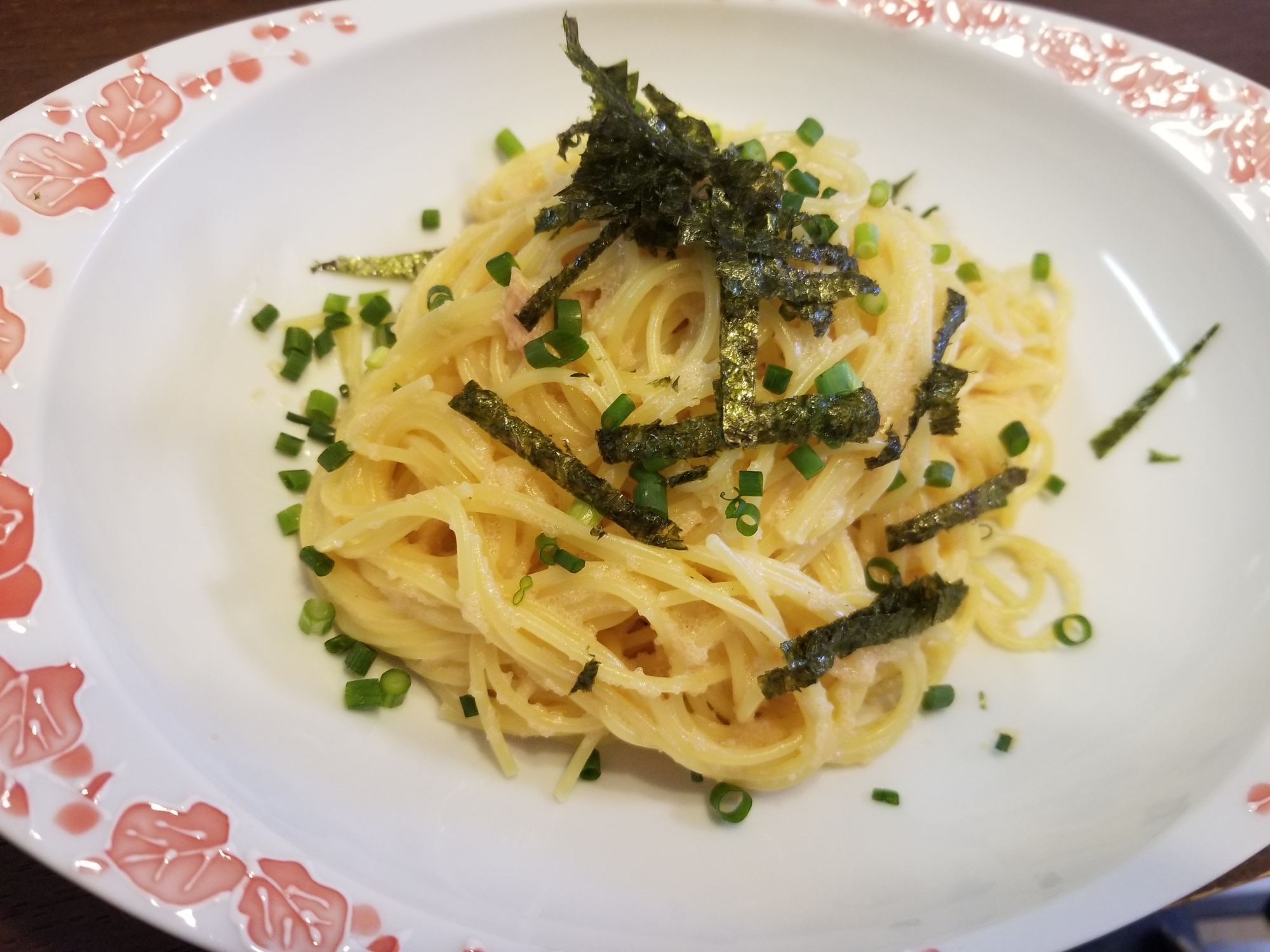 母の日に！簡単！お店の味☆めんたいこパスタ