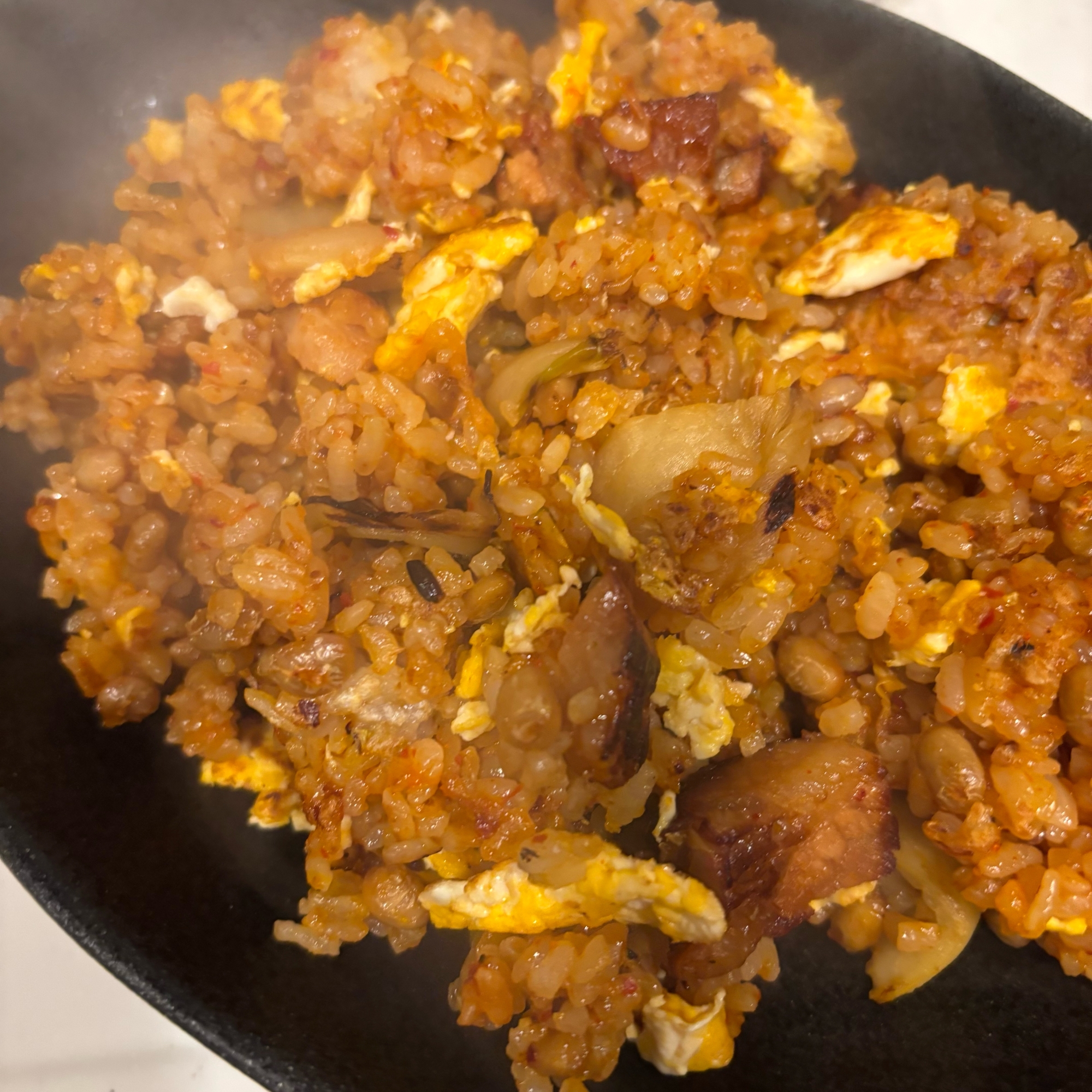 納豆キムチチャーハン