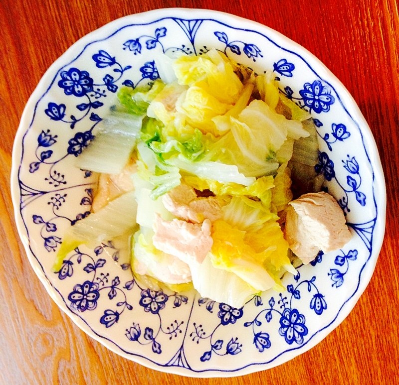 材料コレだけ！胸肉と白菜の中華煮