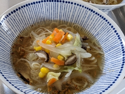 コーン入り野菜ラーメン