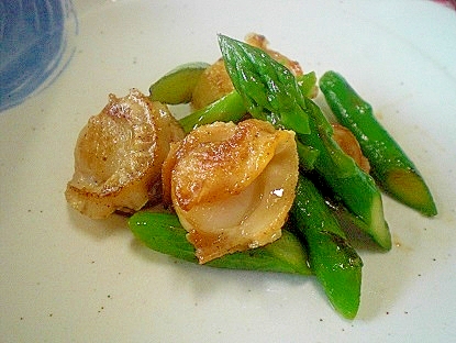 ベビーホタテとアスパラのオリーブオイル炒め レシピ 作り方 By ひろりん1106 楽天レシピ