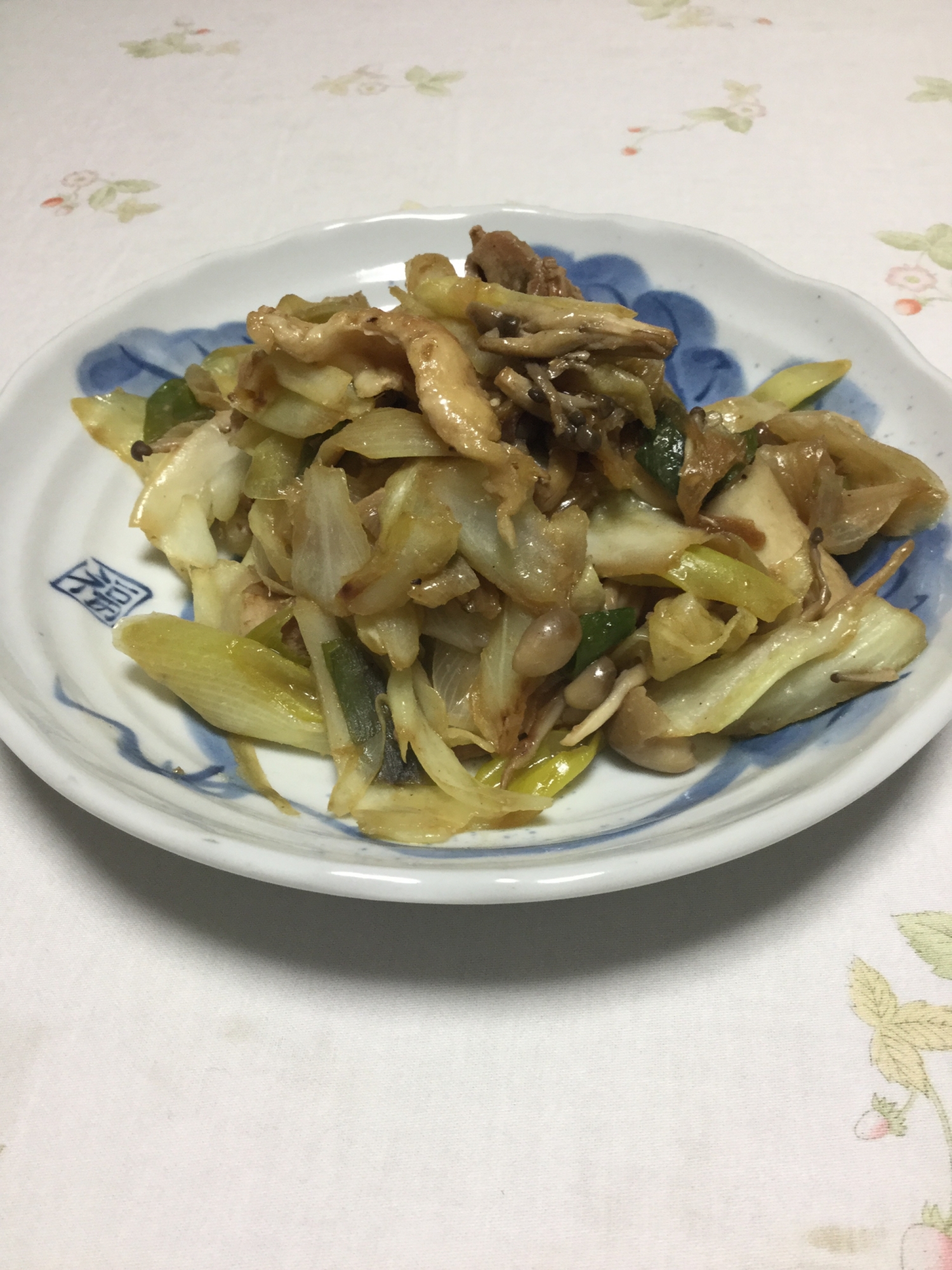 豚肉とキャベツの焼き肉風