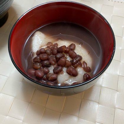 小豆の缶詰でお手軽ぜんざい（お汁粉）♪