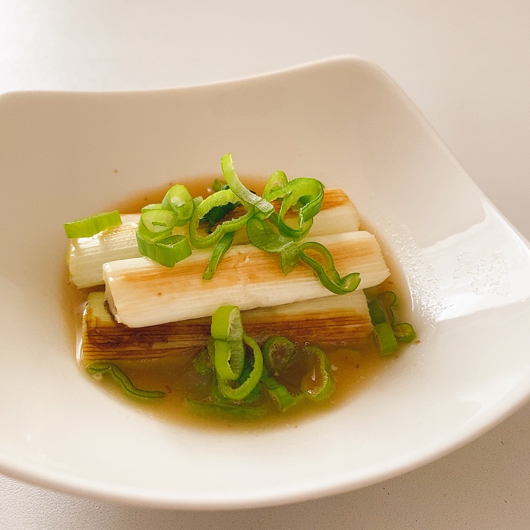 じゅわっと甘い♡焼きねぎのおひたし♡