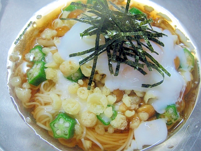 オクラとなめこの素麺 レシピ 作り方 By Kimisyu 楽天レシピ