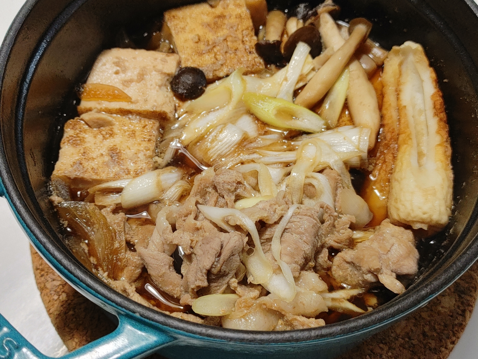 おひとり様の〜豚すき焼き鍋