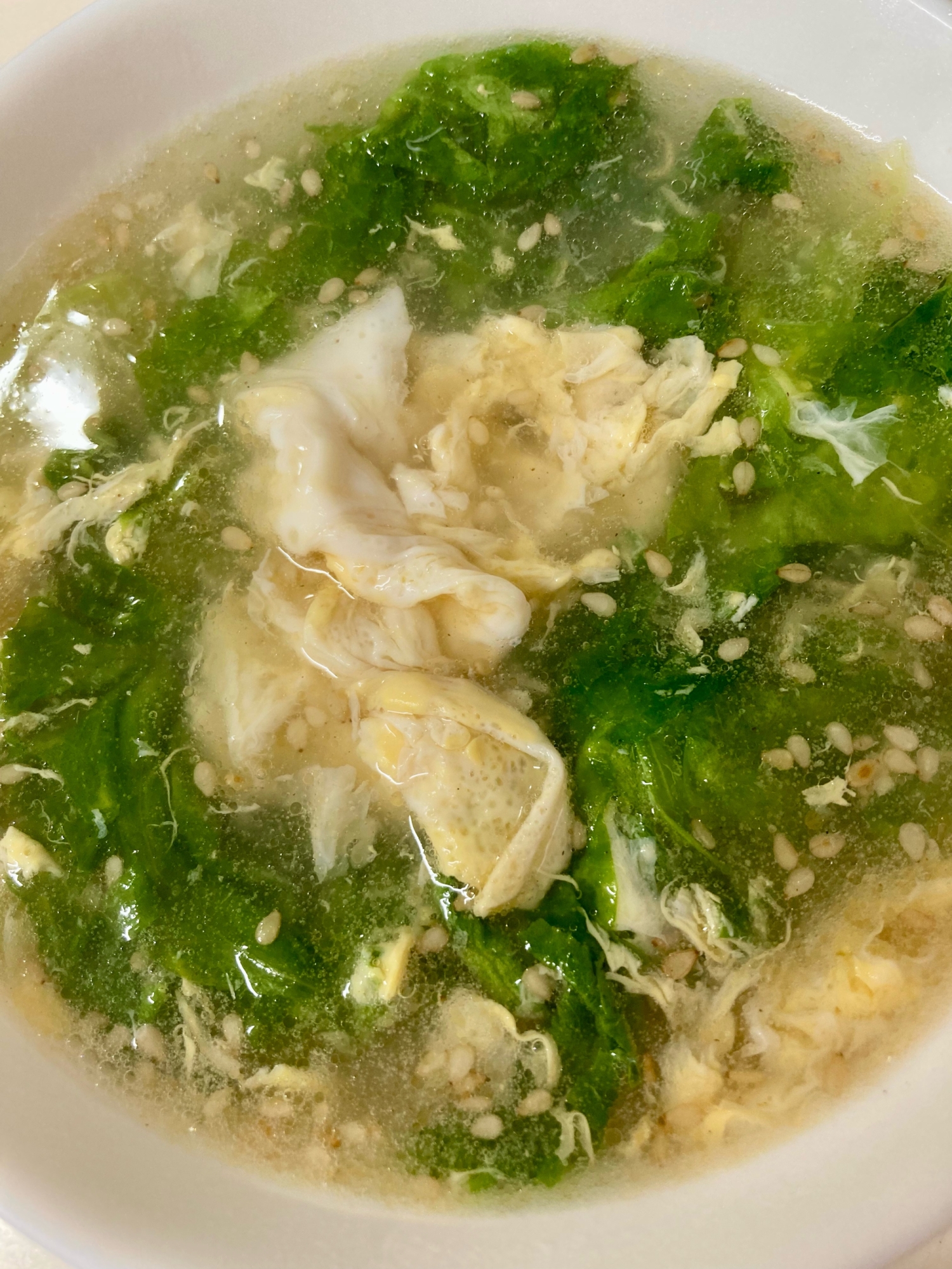レタスの中華スープ