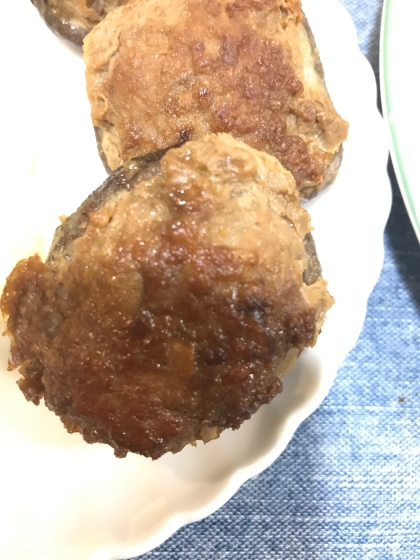 肉厚ジューシー☆どんこ椎茸の肉詰め焼き