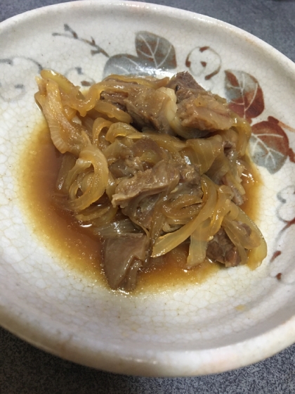 うますぎ♪とろとろ牛すじ＆たまねぎ煮