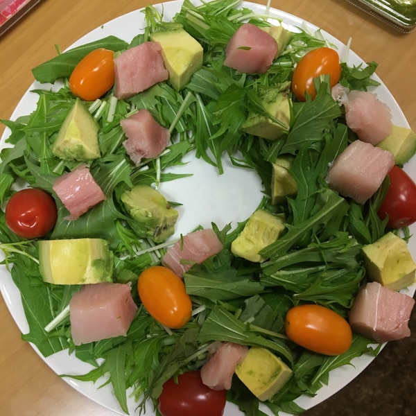 簡単 海鮮クリスマスリースサラダ レシピ 作り方 By Umi 楽天レシピ 簡単 海鮮クリスマスリースサラダ レシピ 作り方 By Umi 楽天レシピ