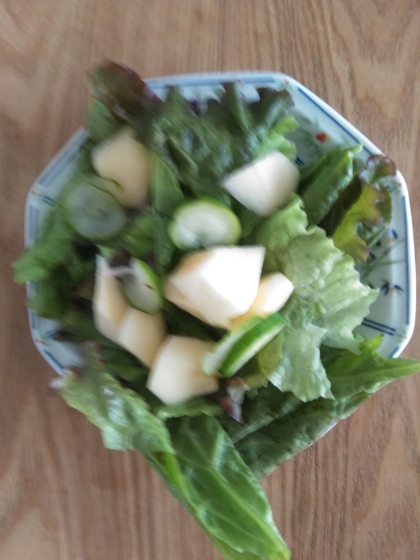 ある物で作りました♪
さくさくりんごが
爽やかで美味しかったです(@_@)