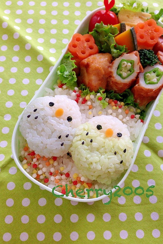 簡単キャラ弁 インコちゃんのお弁当 レシピ 作り方 By Cherry05 楽天レシピ