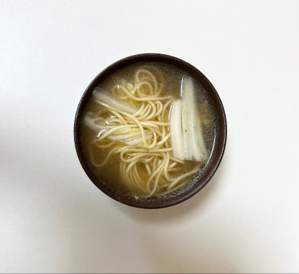 残ったおでんで醤油ラーメン