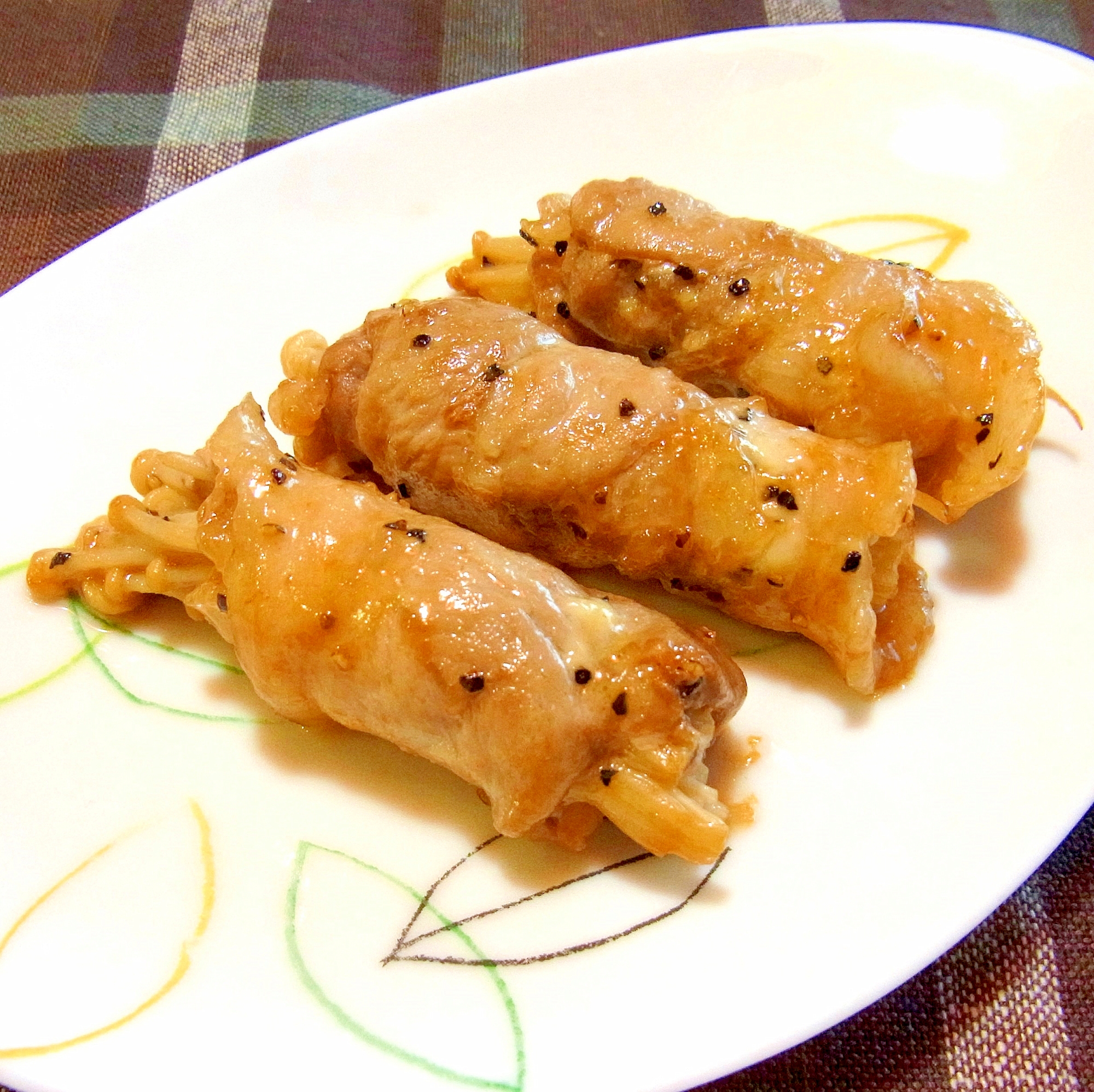 お弁当に★えのきの肉巻き　マヨ醤油炒め