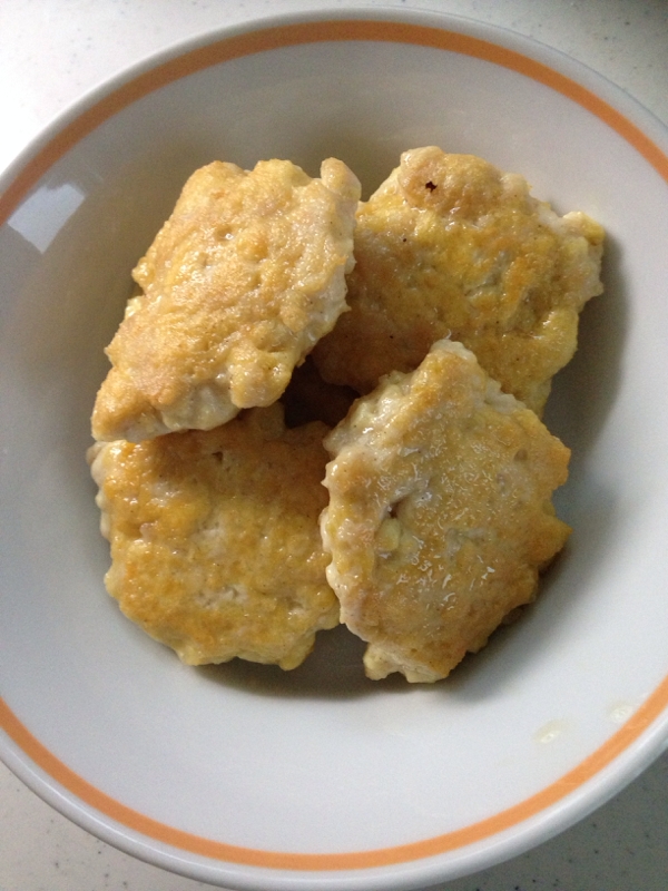 鶏肉と豆腐の落とし焼き