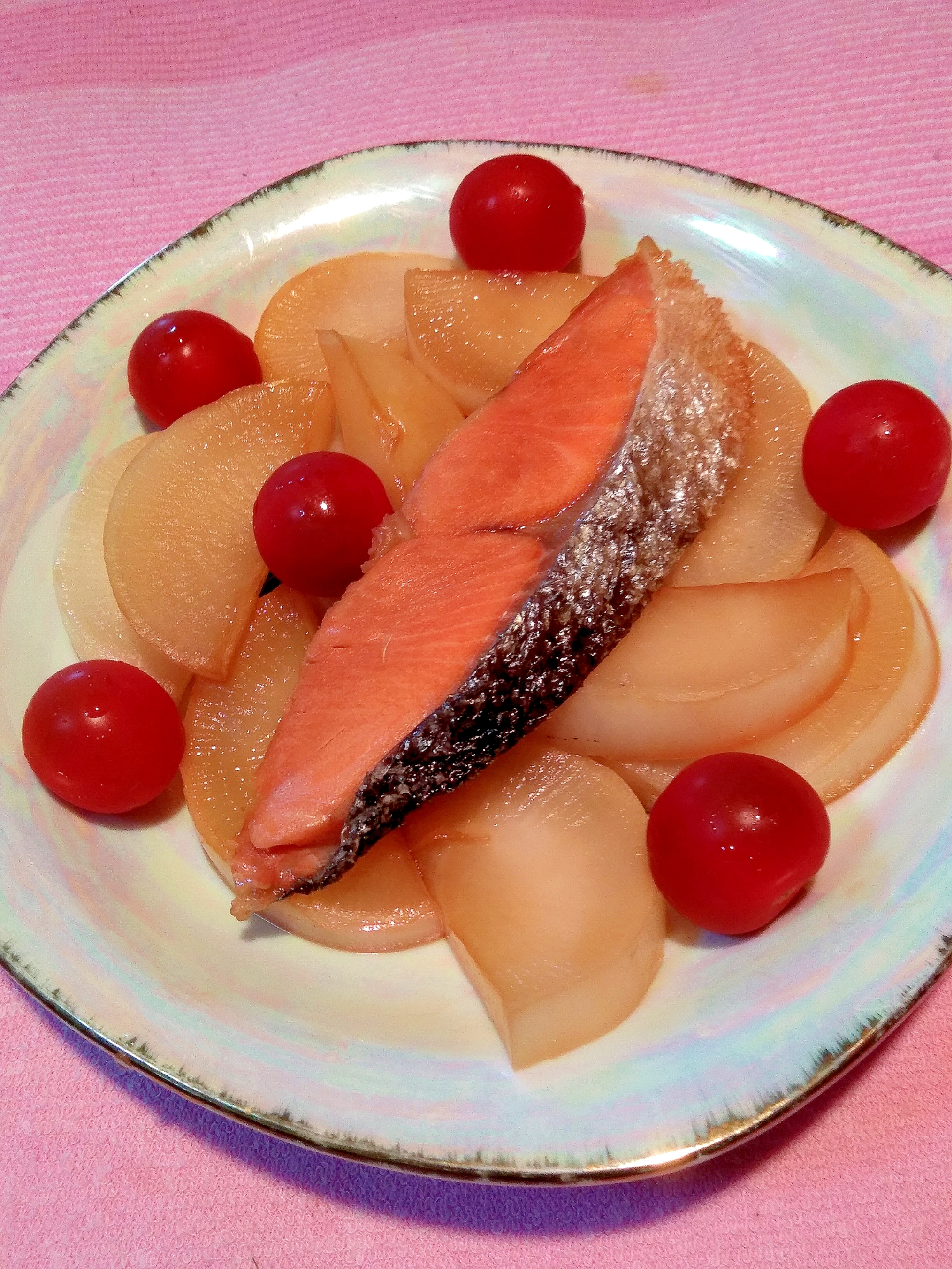 鮭と大根の煮物