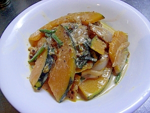 豚肉とカボチャのミルク煮