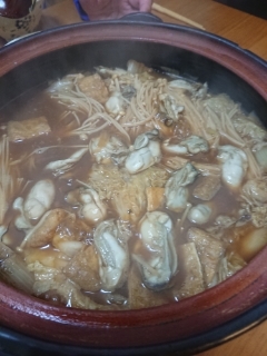牡蠣の土手鍋