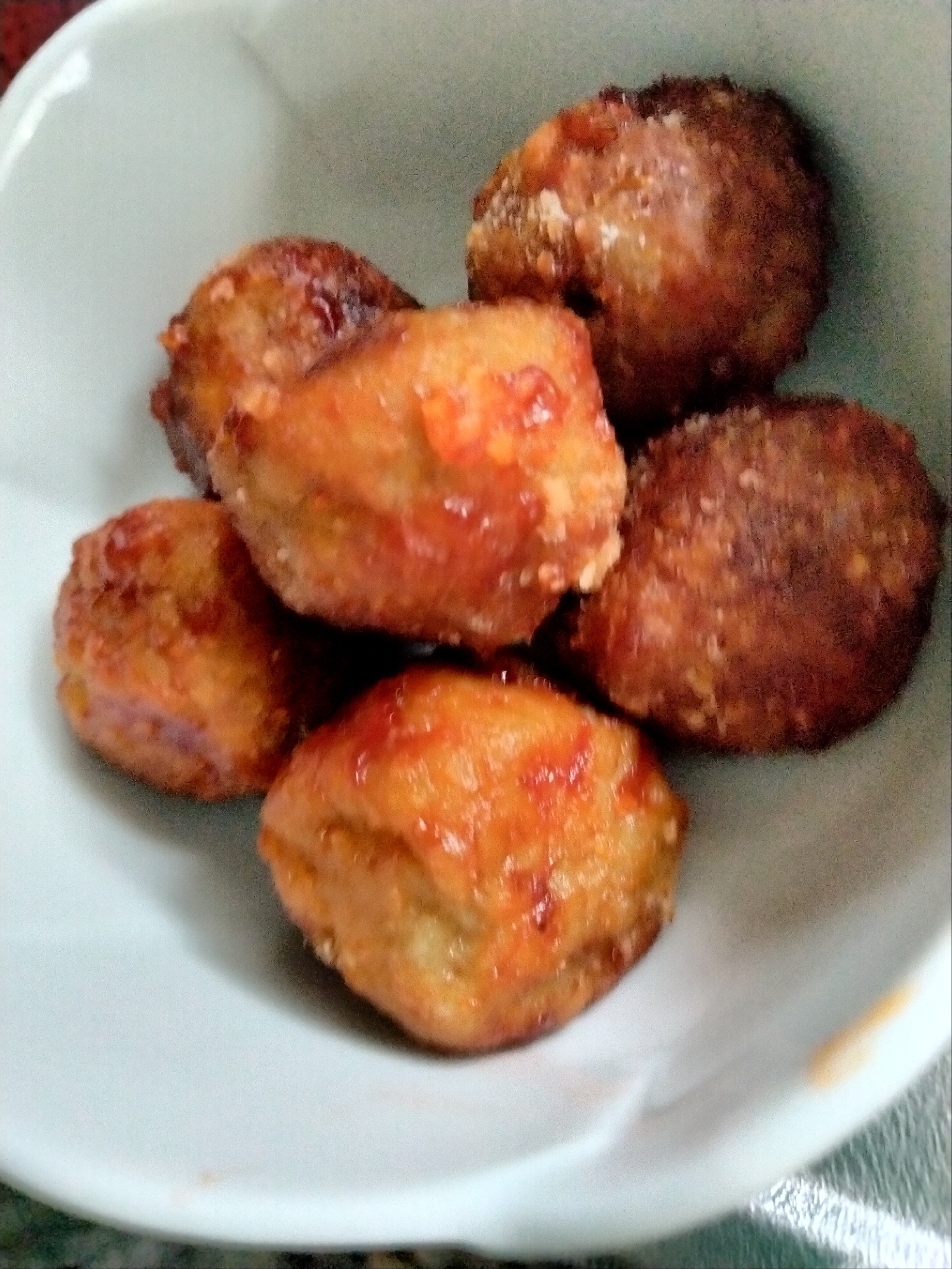 冷凍団子のケチャップ和え❀