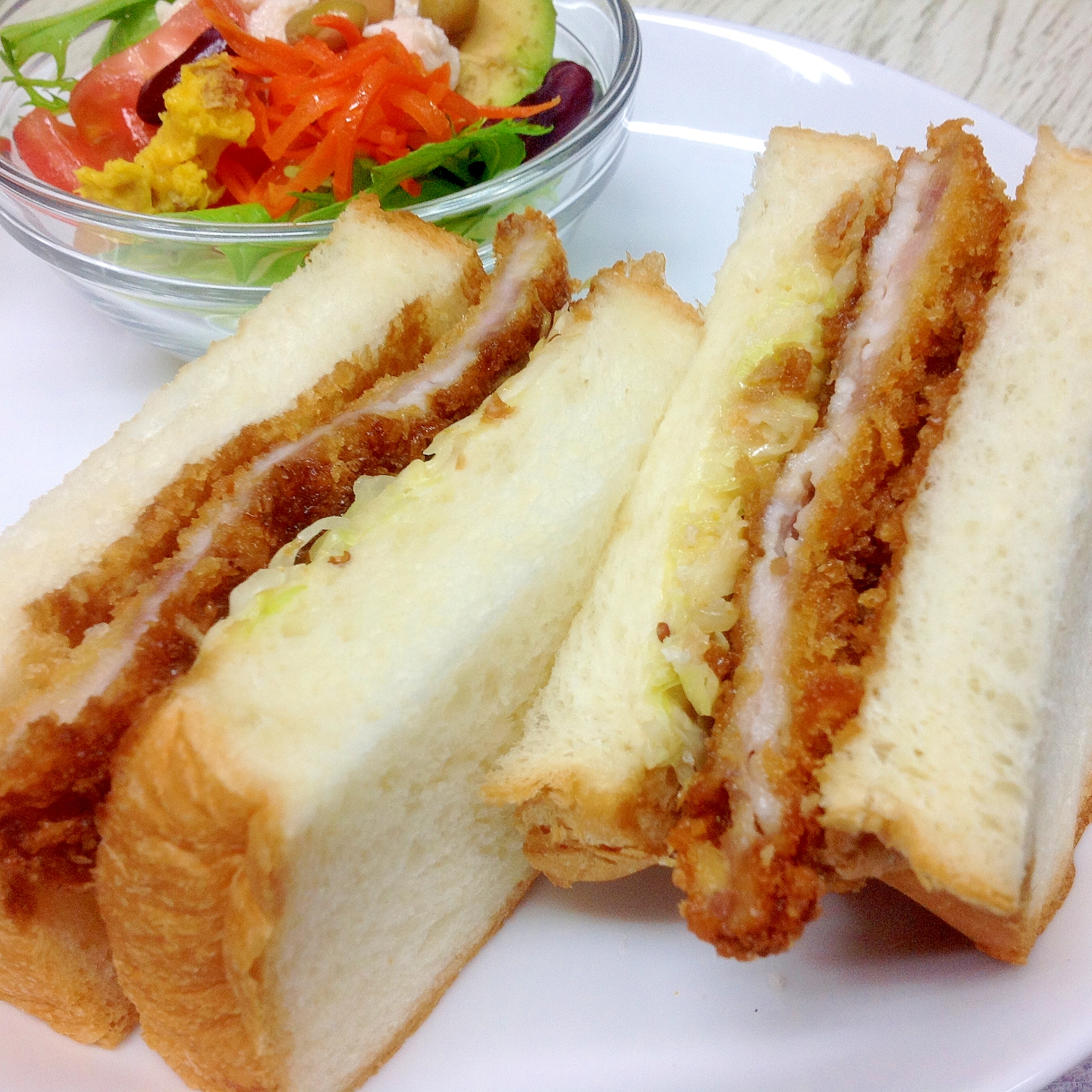 おうちでカツサンド‼︎薄切り豚ロース肉で作ります