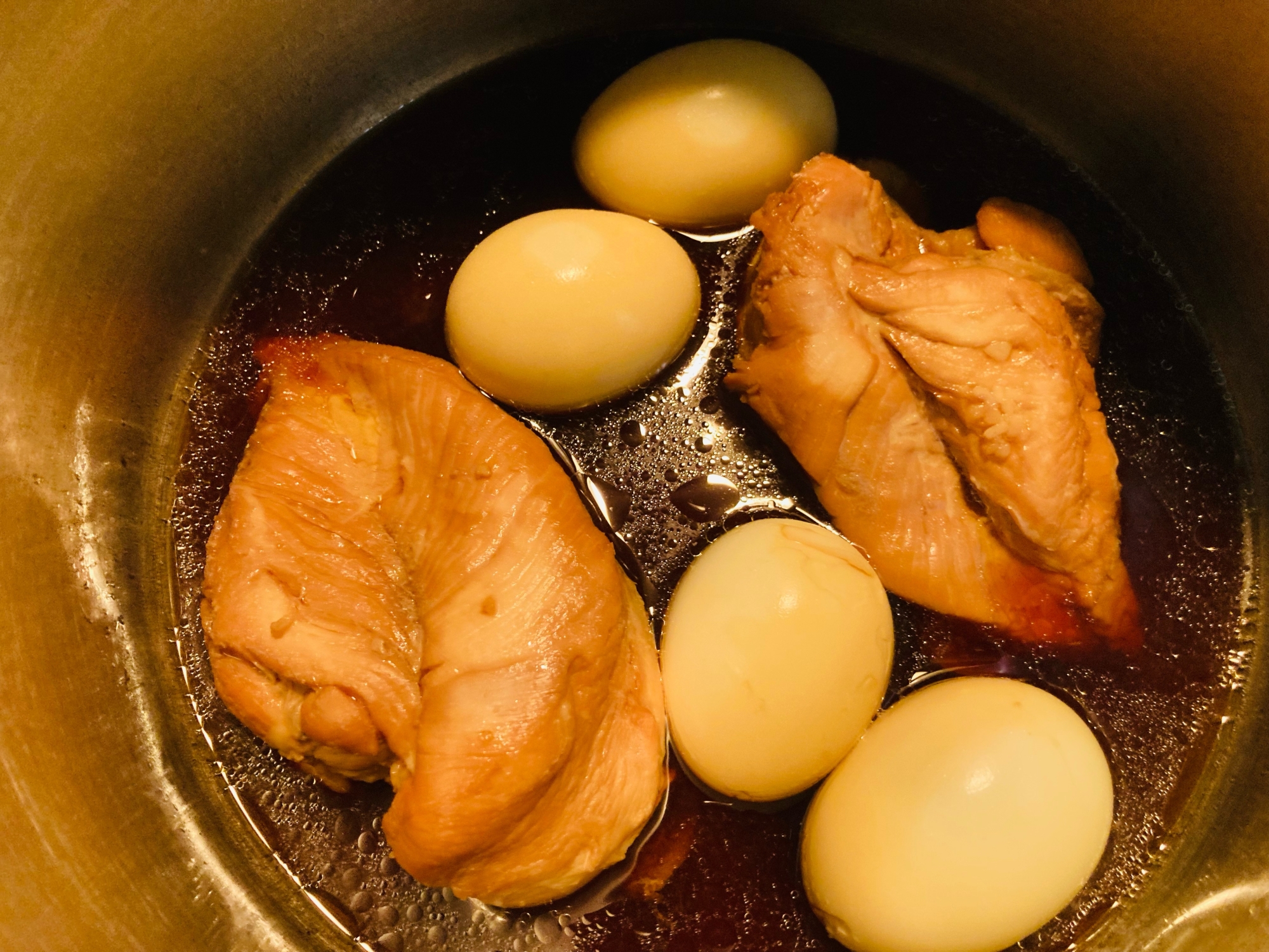 圧力鍋で♩¨̮鶏チャーシュー
