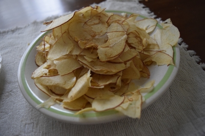 りんご1個で作りました。出来上がるまで数日かかったのに食べきるまで数十分でした。
手作りは最高に美味しいですね☆
ご馳走さまでした（*^_^*）