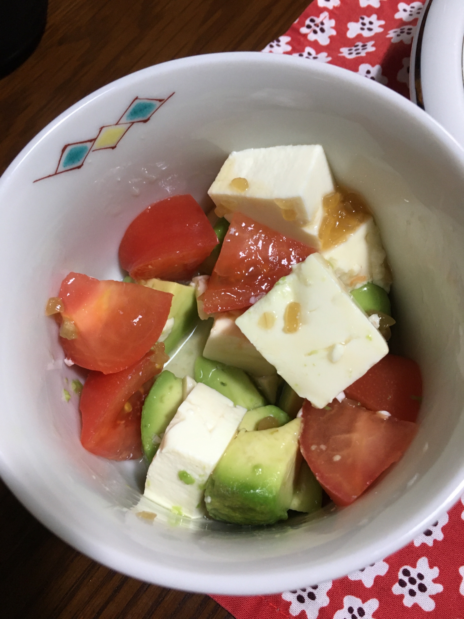 簡単豆腐サラダ