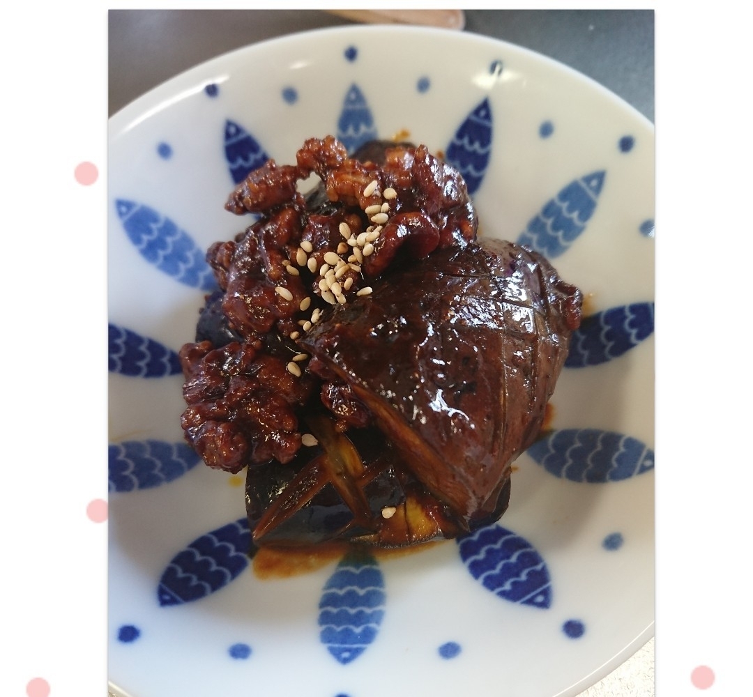 ご飯にのせてもgood！茄子の挽き肉味噌炒め