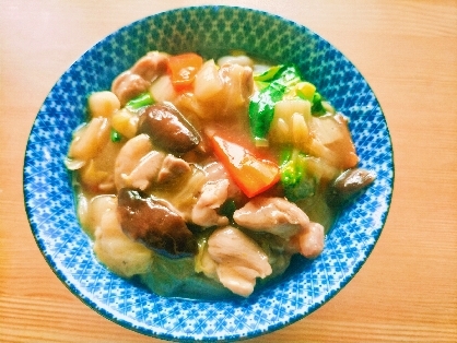 白菜と鶏肉の中華風うま煮