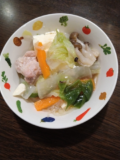 超簡単！野菜たっぷりで超ヘルシー！豆腐の水炊き