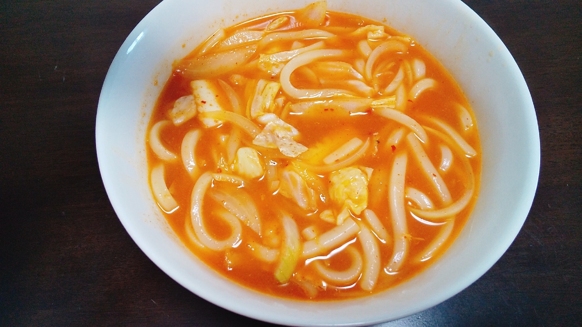 キムチ鍋の残りで！翌日食べる煮込みうどん