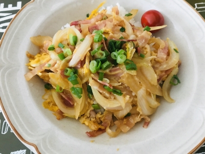 こんにちは〜お昼ごはんに作りました！今日の弟は仏の顔をしていました(*´∇｀*)