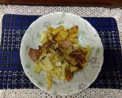 キャベツ大量消費☆キャベツじゃがいもハムの和え物