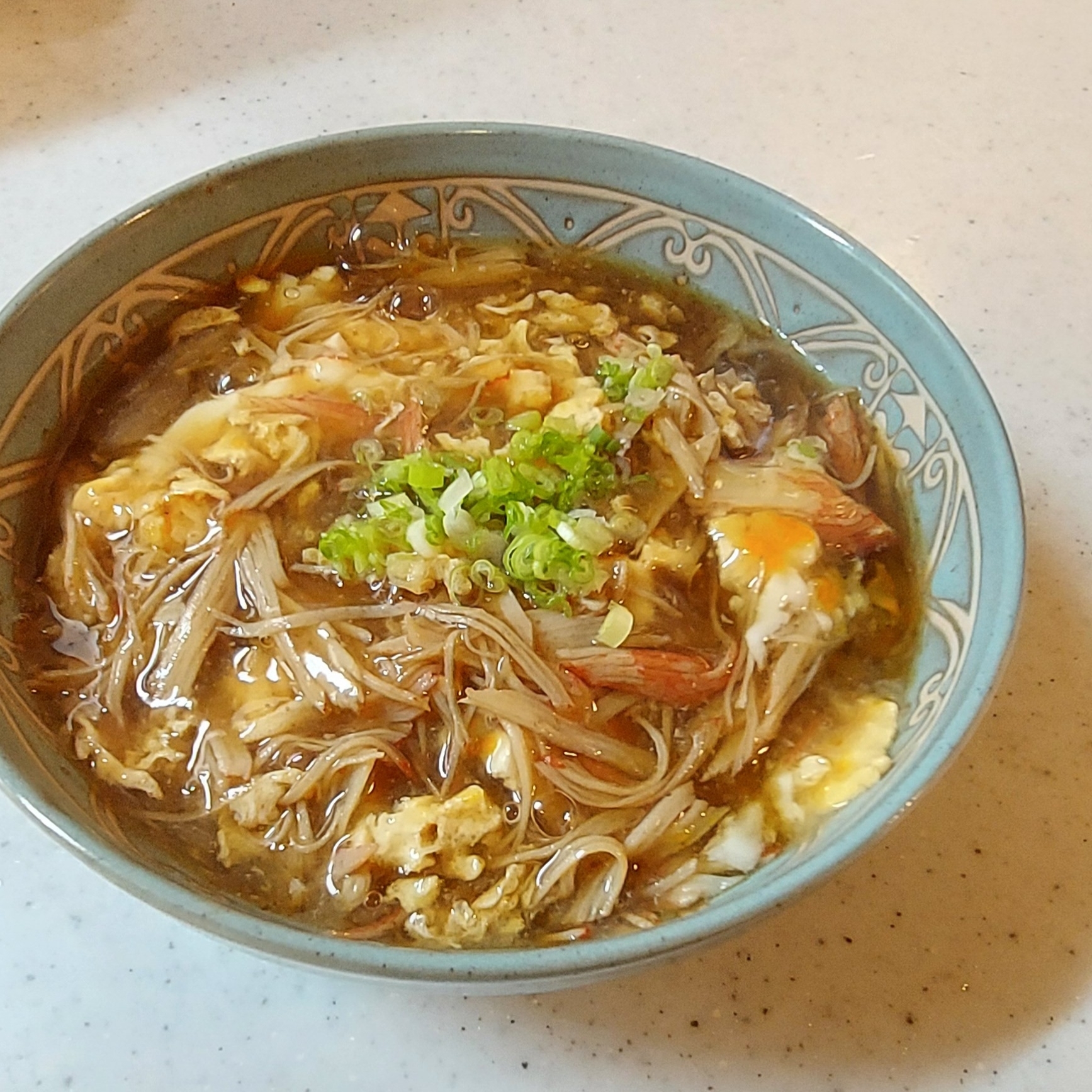 酸辣湯風あんかけ豆腐丼