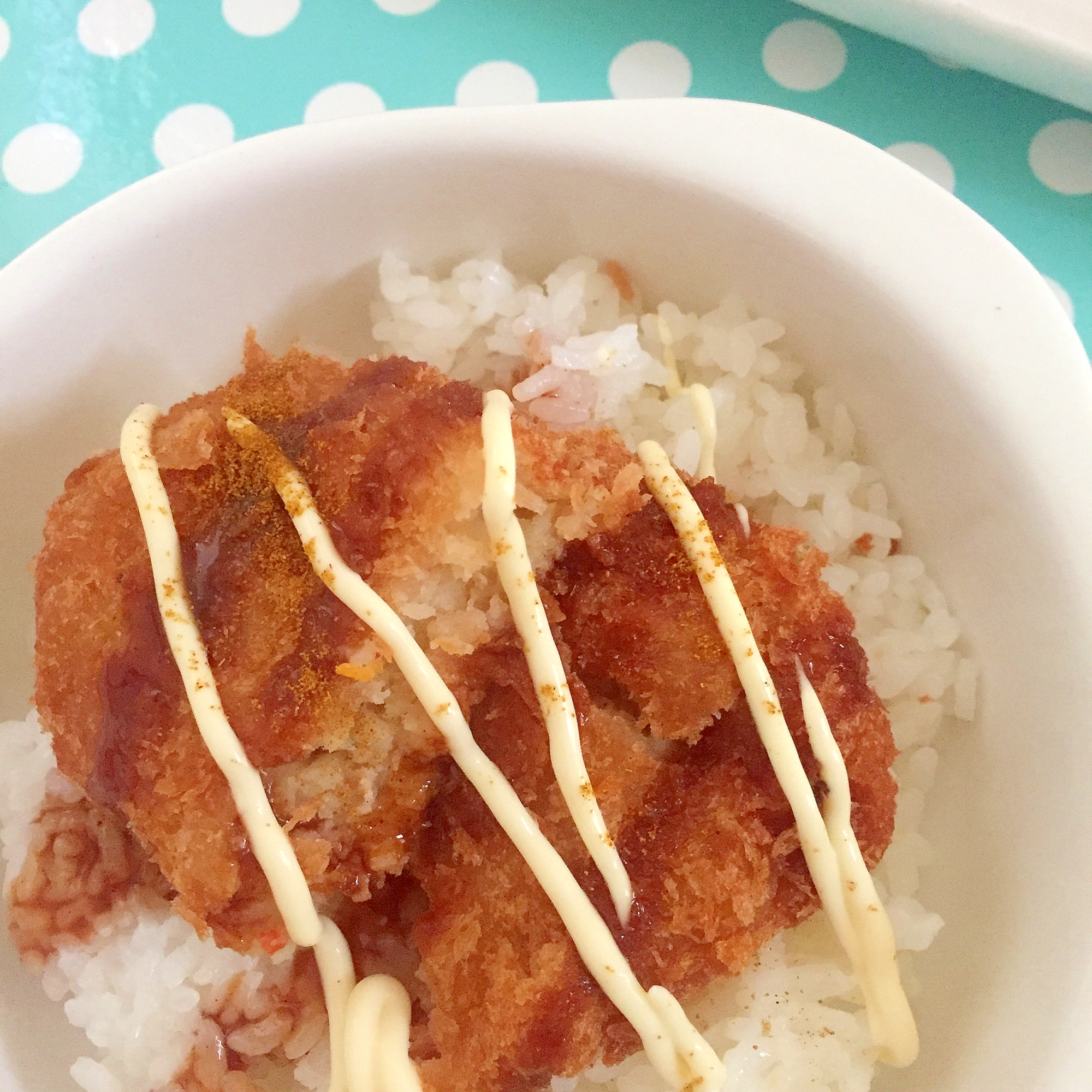 カレー粉で！コロッケ丼☆