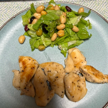 ⚘ささみの炒め物 ⚘