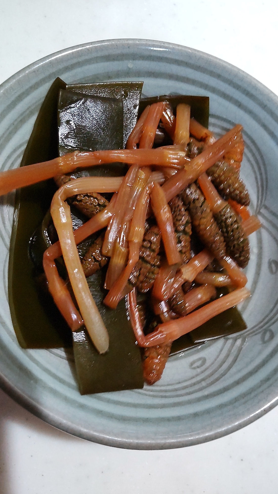 春のツクシの煮浸し