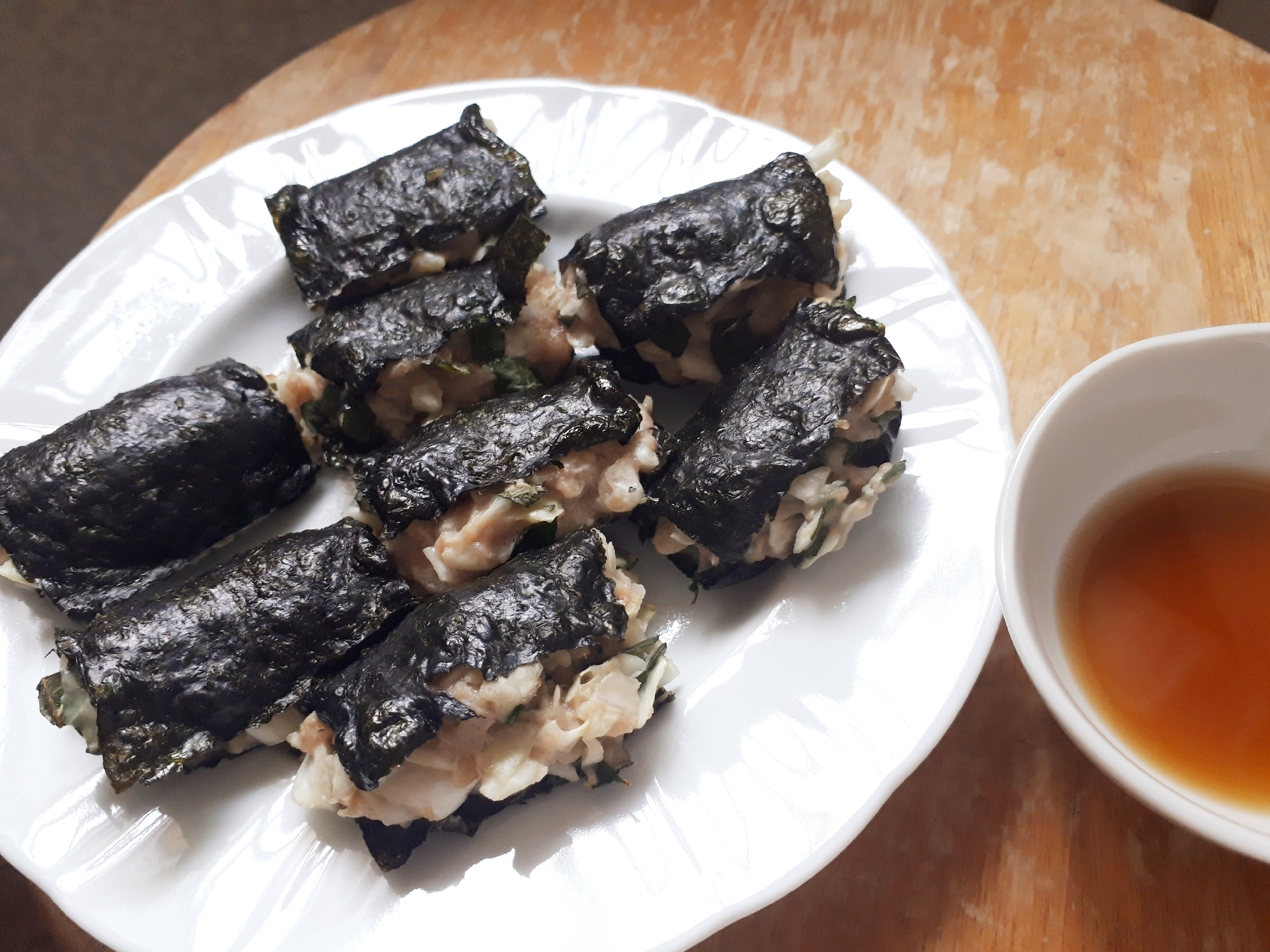 キャベツと大葉の海苔餃子