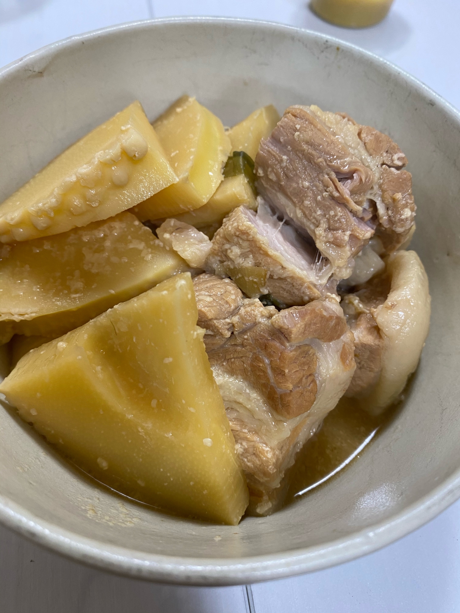 豚バラ肉とたけのこの酒粕煮