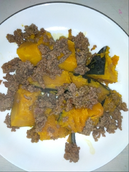 かぼちゃのそぼろ煮
