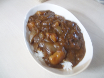 隠し味はめんつゆ　カレーライス