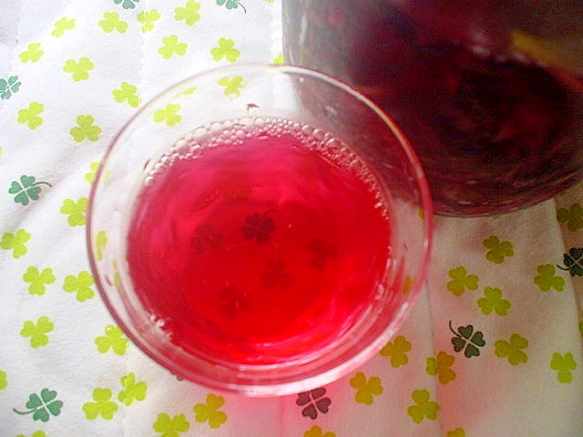 家庭菜園の赤紫蘇で自家製赤紫蘇酢～☆