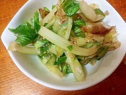レタス・セロリ・茗荷の　ナムル