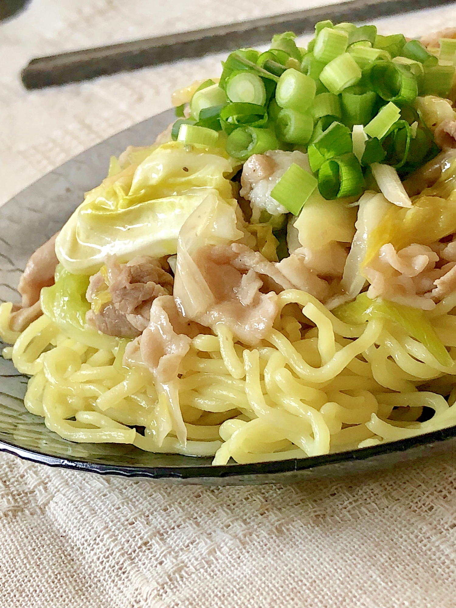 ★豚バラ肉とキャベツのあんかけ焼そば★