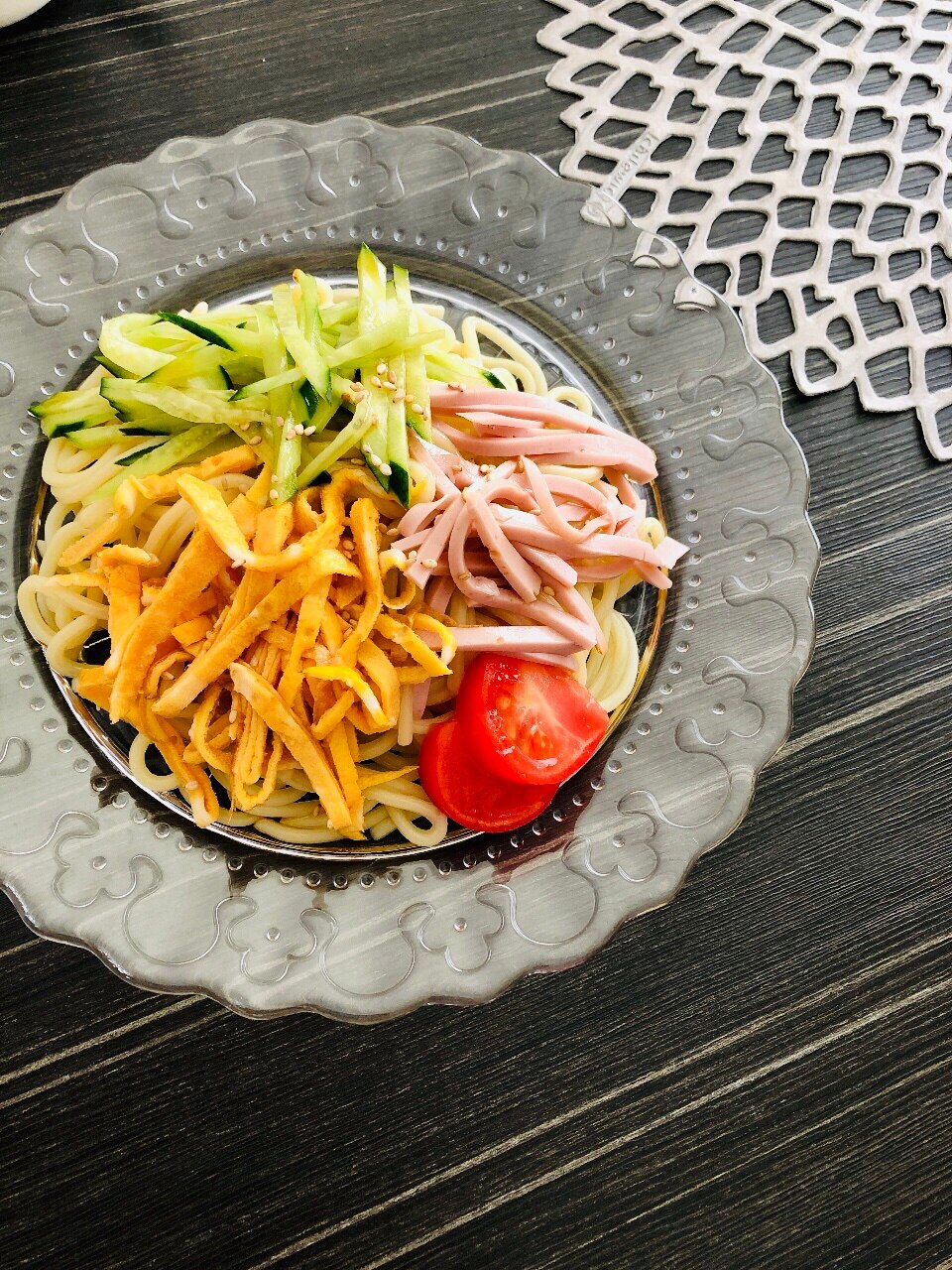 焼きそば麺と魚肉ソーセージで 冷やし中華風 レシピ 作り方 By Ma Ma Yu Mi 楽天レシピ